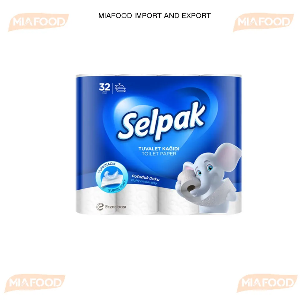 High Quality And Best Price ! Super Soft Toilet Paper 32 Pieces 3 Ply