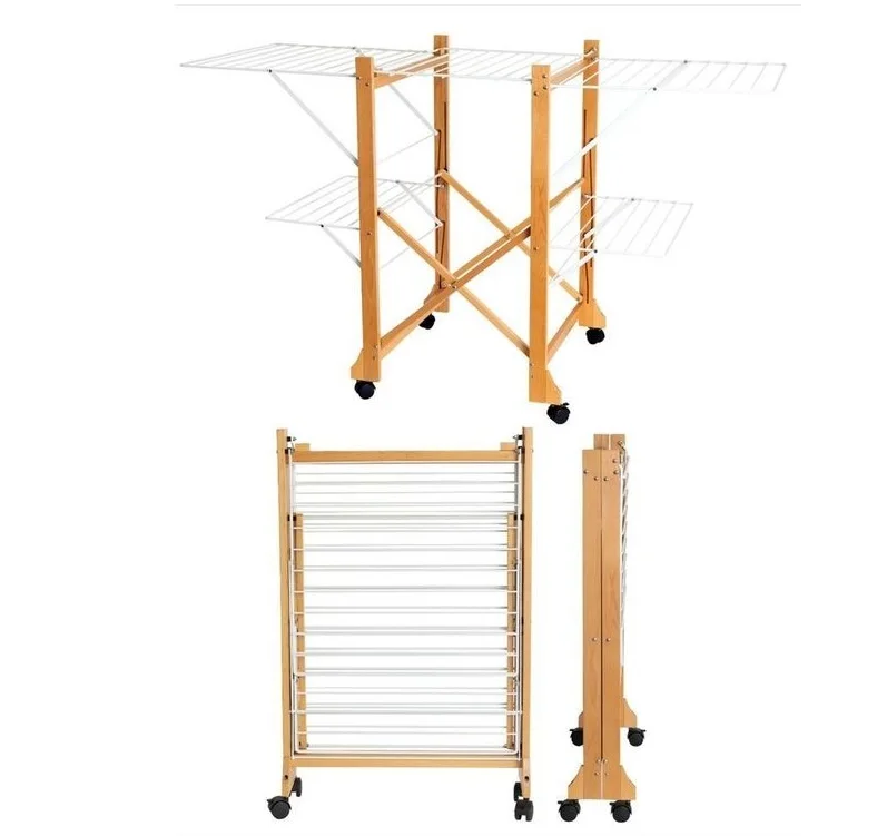 Balcony & Home Decore Folding Portable Laundry Cloth Drying Rack For