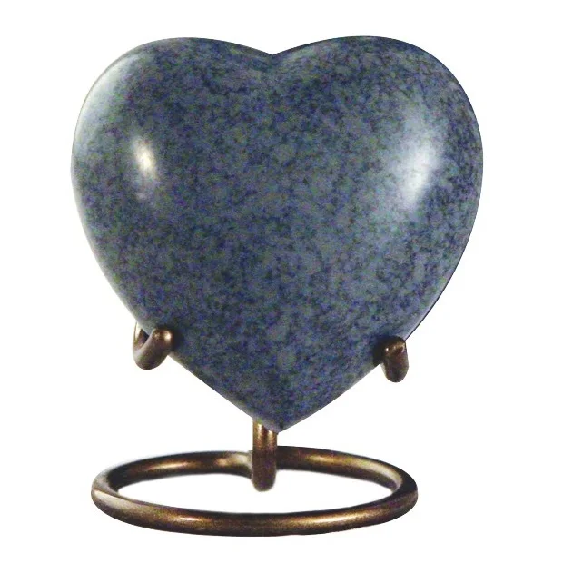 Modern Heart Keepsake Urn Unique Finished Metal Heart Keepsake Urn ...