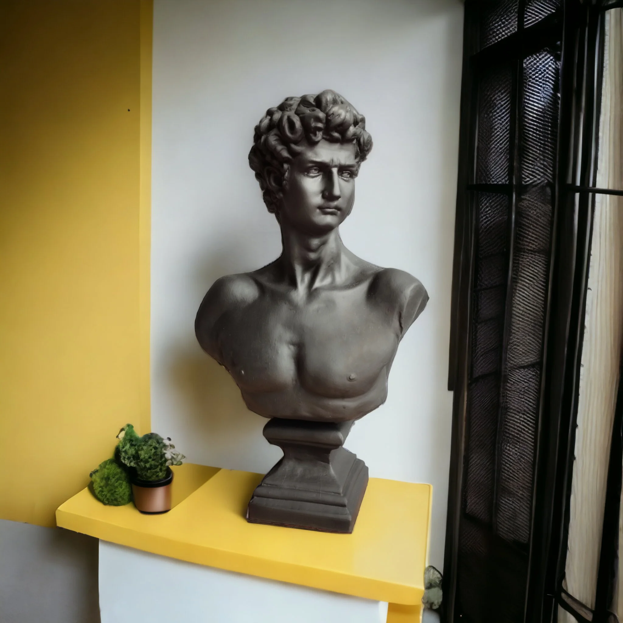 巨大的大卫半身像雕塑古希腊家居装饰雕塑豪华家居,酒店餐厅