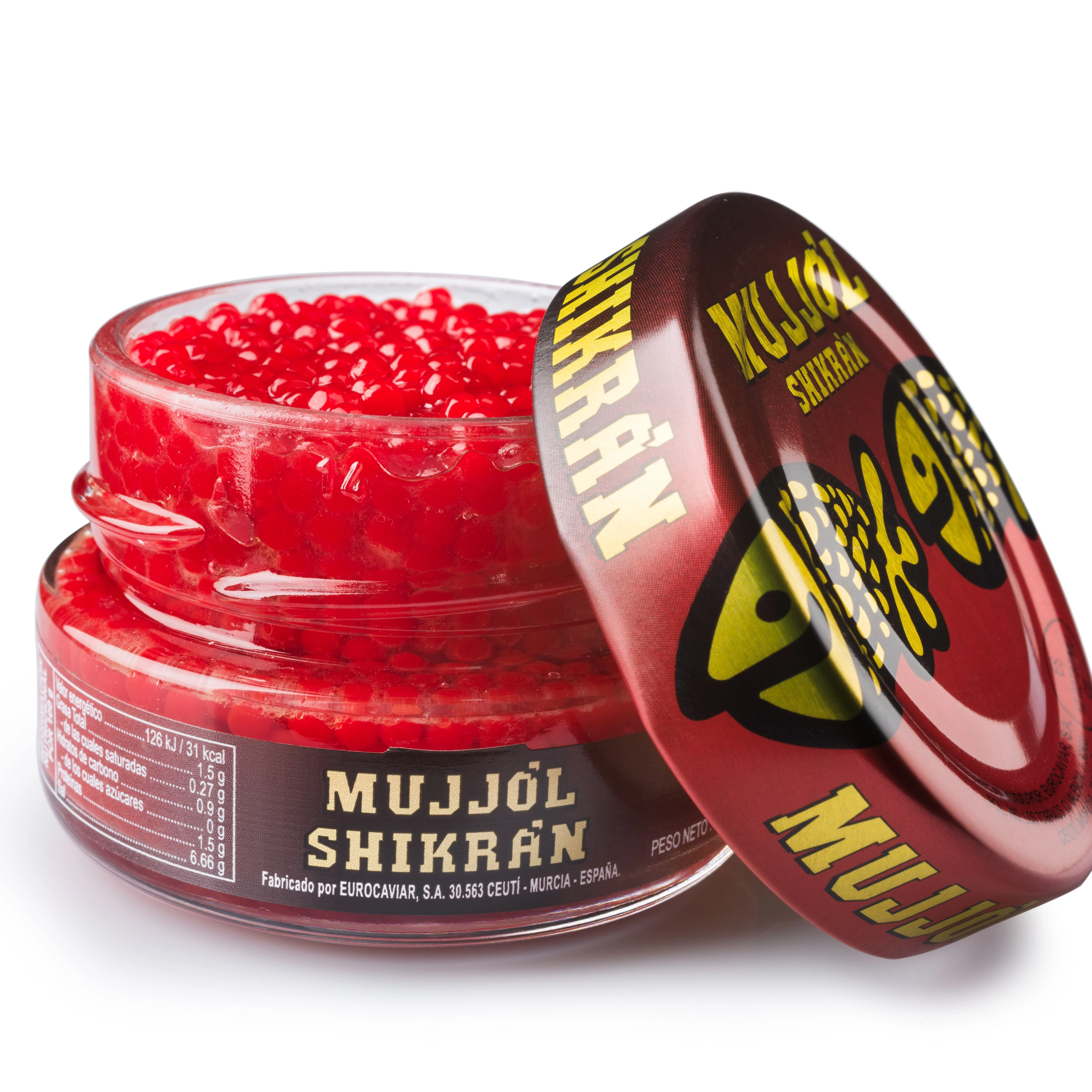 Top Quality Spanish 50g Smoked Herring And Mullet Roes In Red Spheres