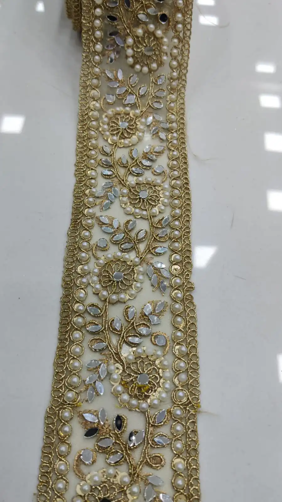 Custom Made Floral Embroidered Ribbons and Laces in Pastel Colors Ideal ...