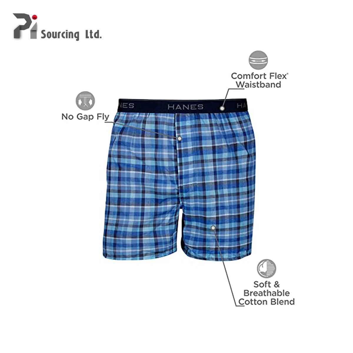 Men's Brief Boxer Spandex Woven Fabric With Various Striped Design 100