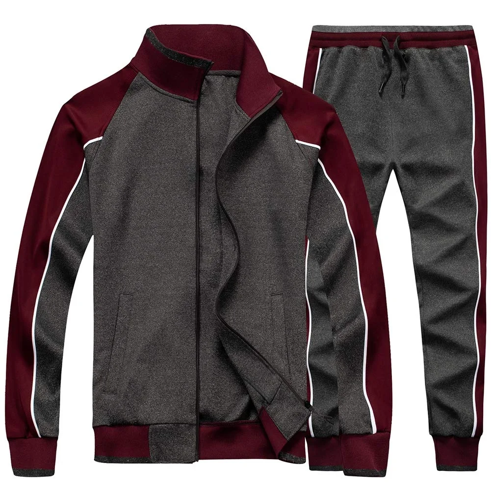 Wholesale Fleece Zipper Tracksuits 2024 Best Selling Windproof Tracksuits Jogging Usage