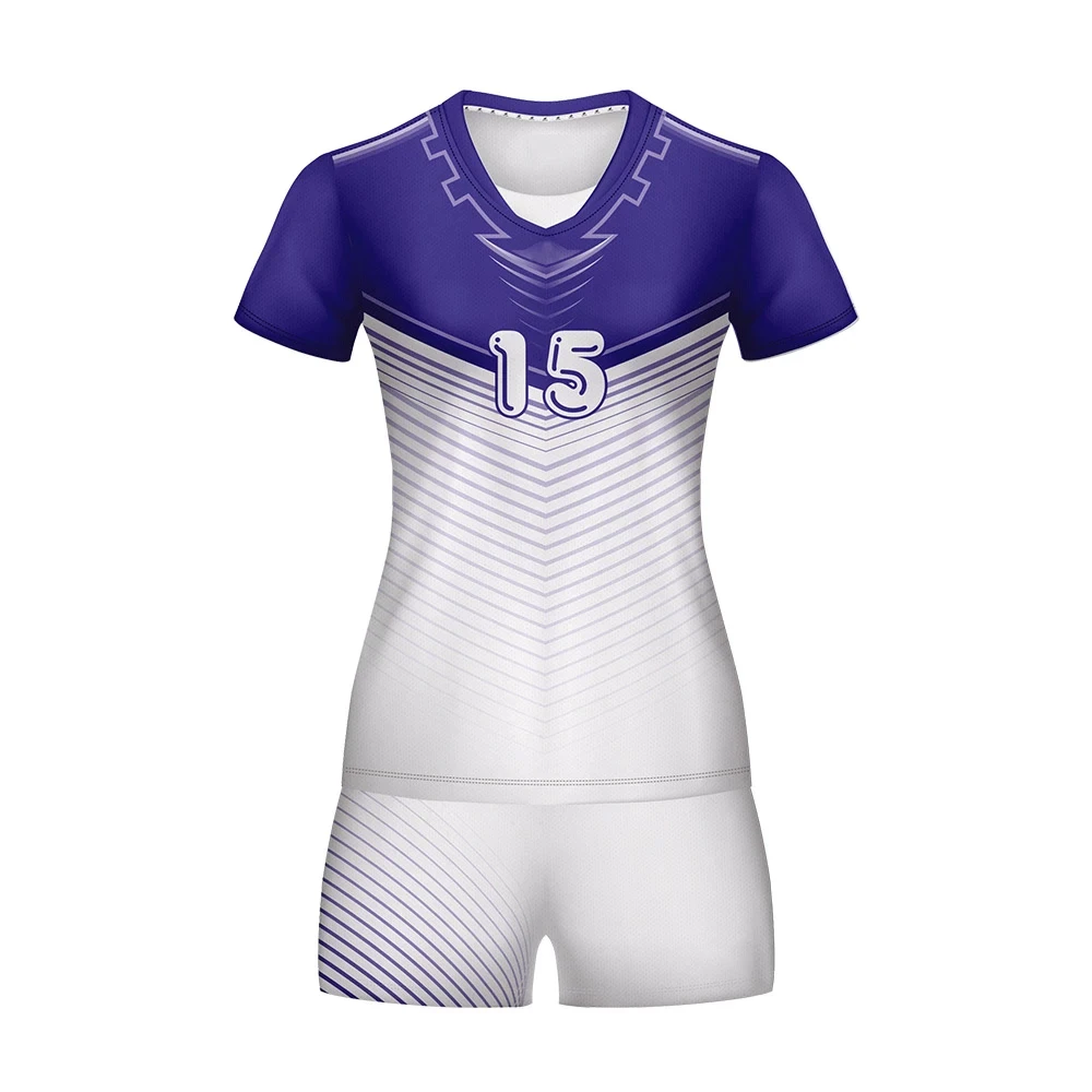 Volleyball Uniforms Sublimation Printed Design Volleyball Jersey And