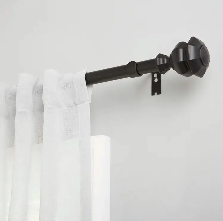 Modern Luxury Curtain Rod With Bracket For Home Decor Window Accessories Room Bathroom Living
