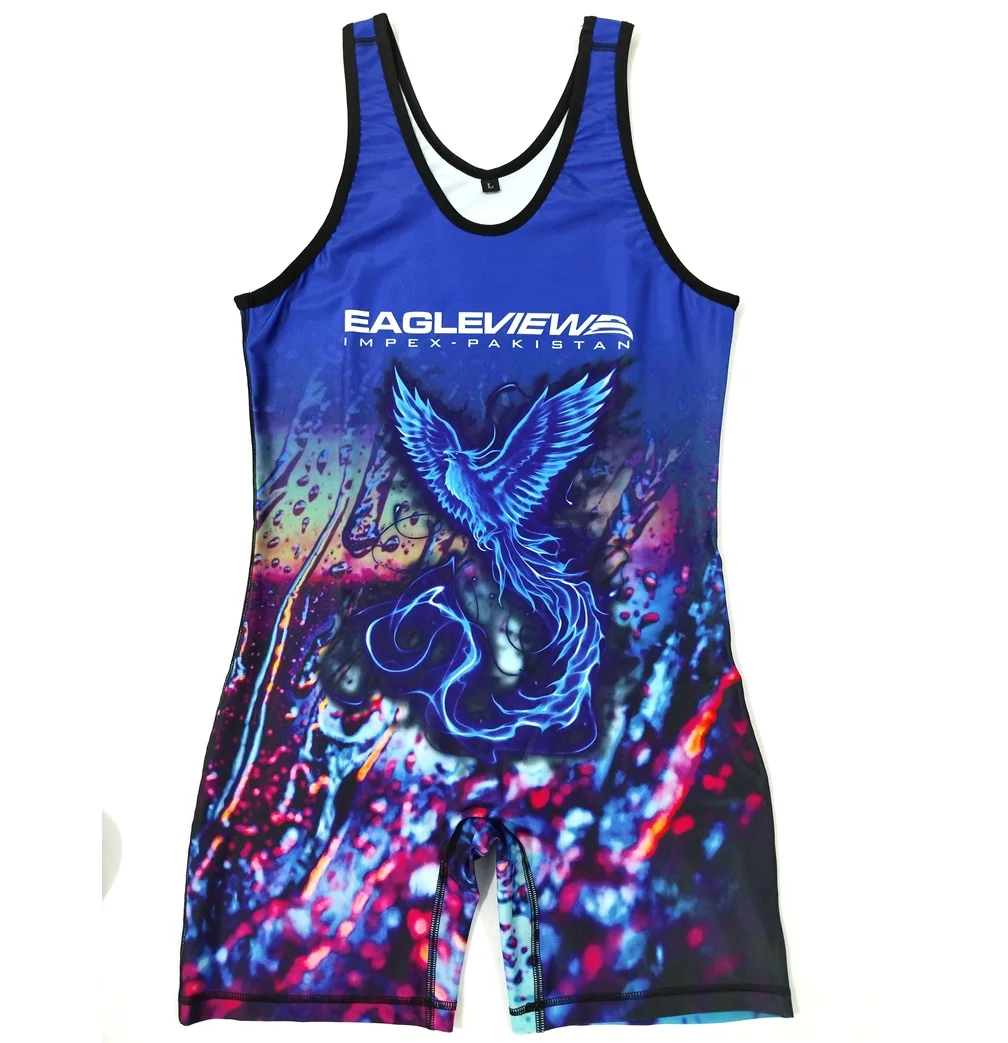 Sublimation Wrestling Singlet Custom New Arrival Sublimation Spandex