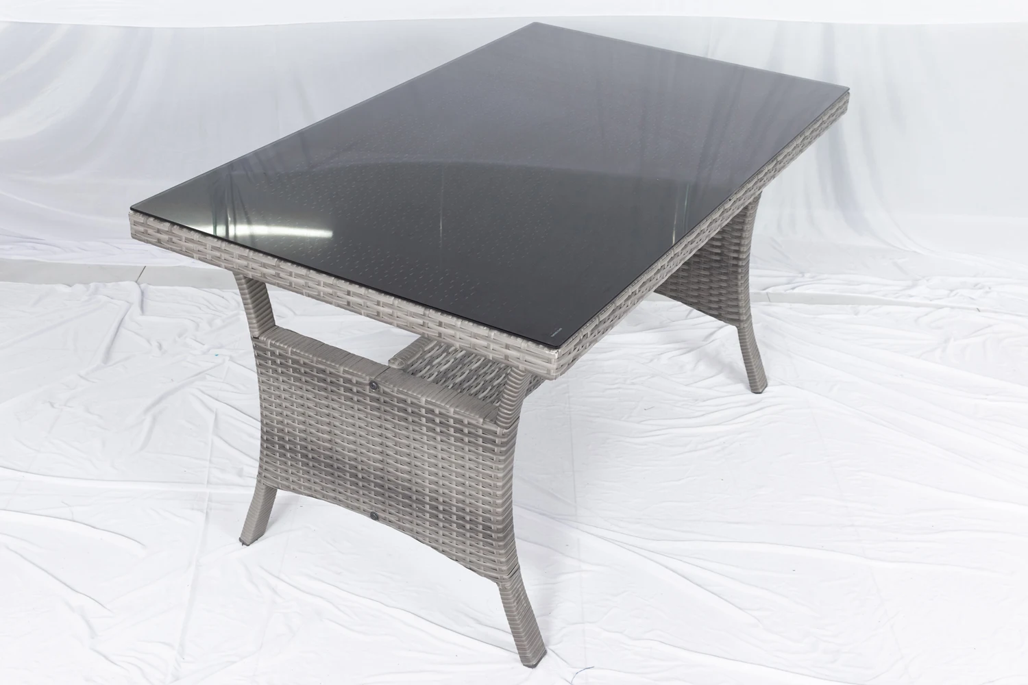 High Quality Cheap Price Pe Rattan Wicker Garden Furniture L Sofa Grey