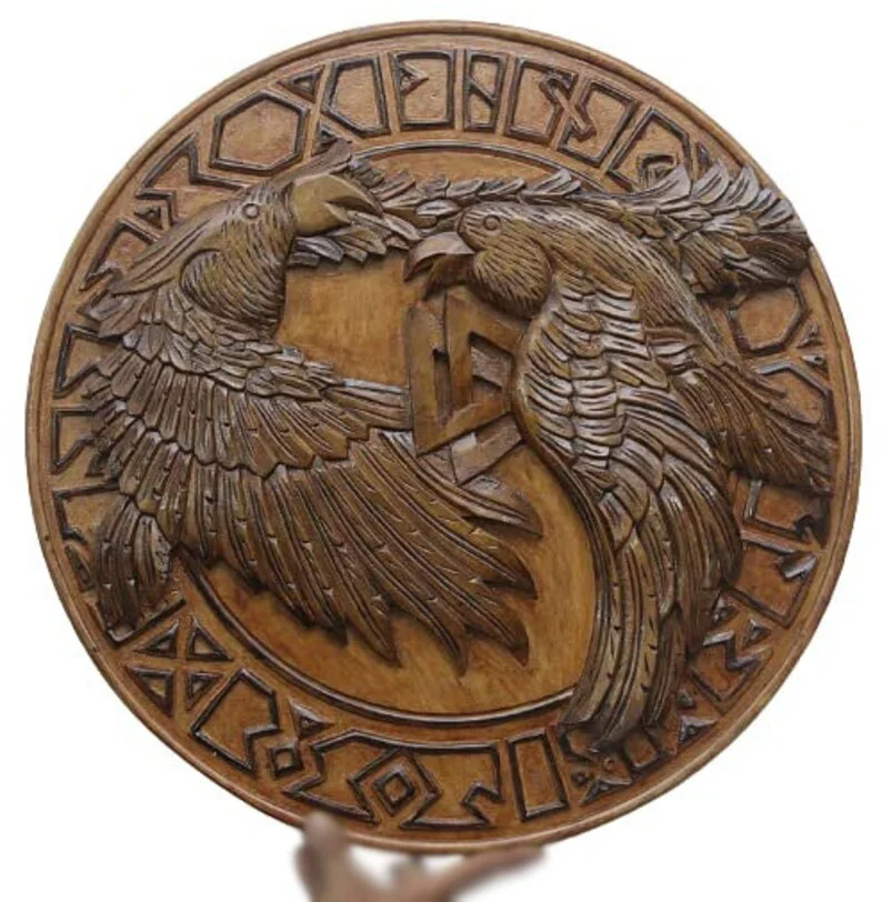 Viking Shield Wood Viking Round Shield Handmade Wooden Handle Shields