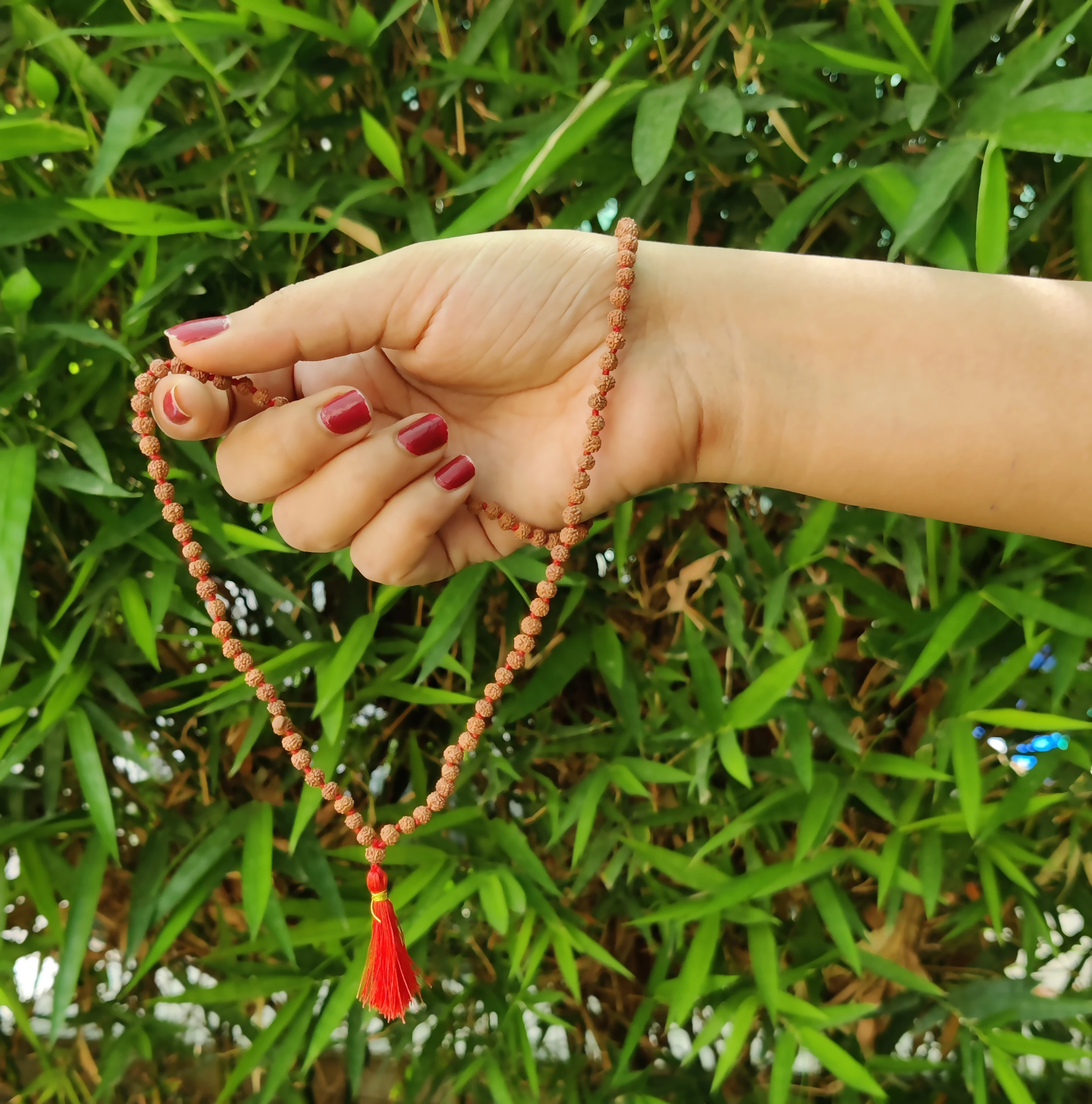 Certified 5mukhi Bead Mala Genuine Rudraksha Natural Mala 5 Face 108 ...