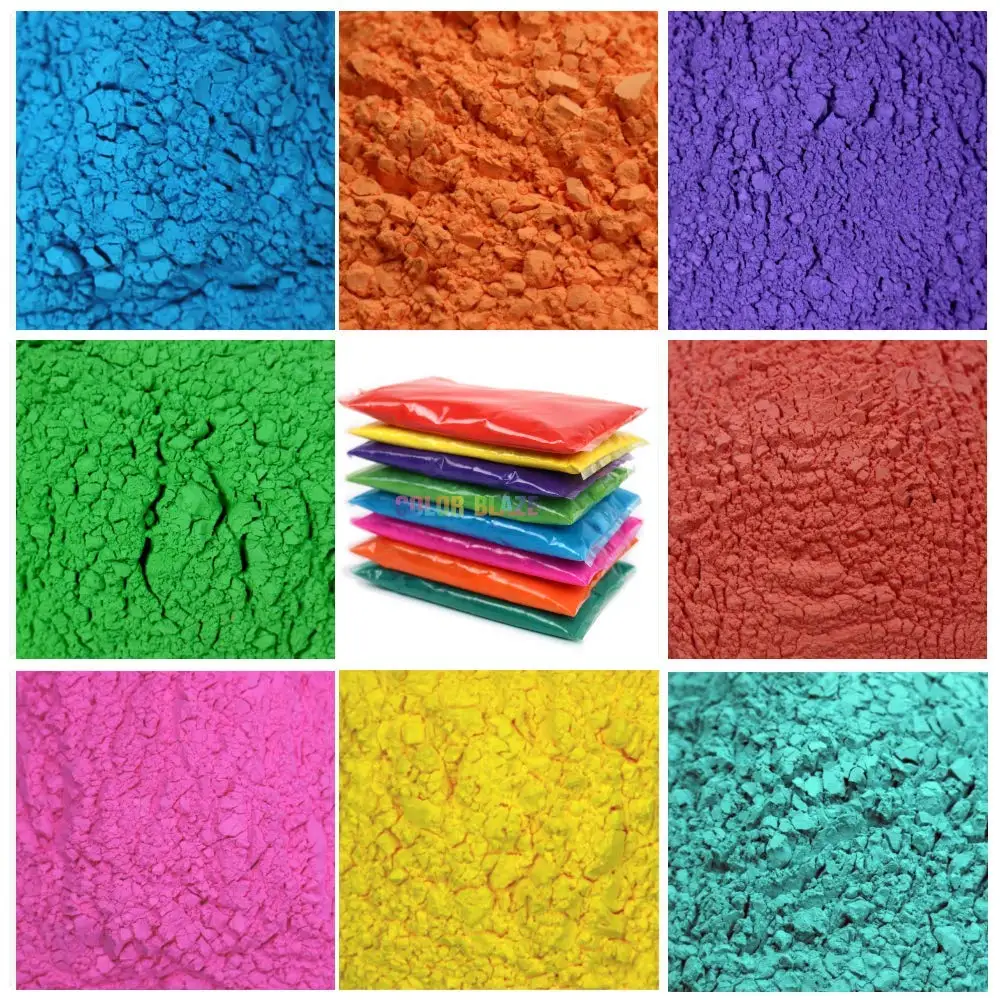Holi Colour Powder Corn Starch Powder 70g Bag Packing Multi Colours,Non