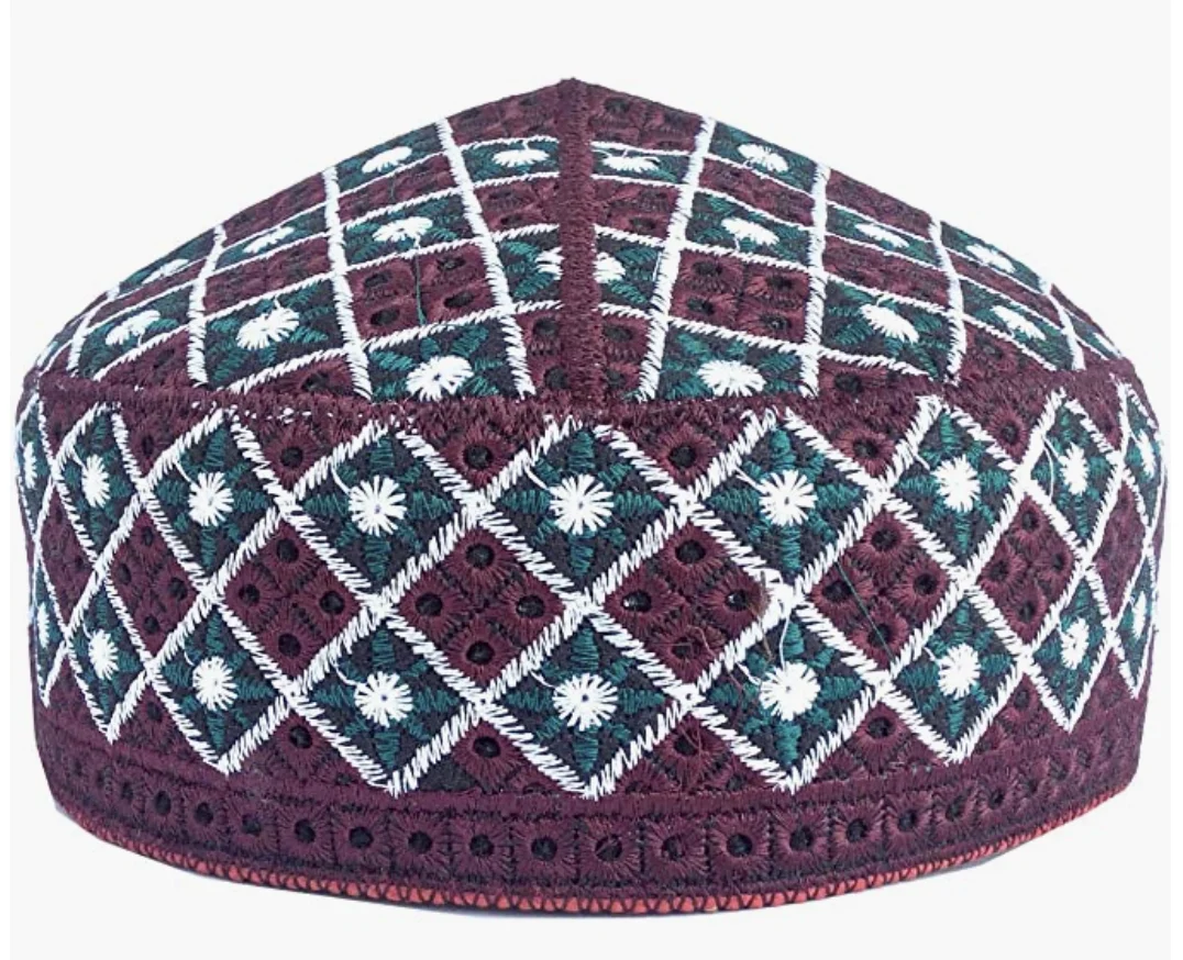 Islamic Kufi Men's Unisex Skull Cap Colorful Embroidered Kufi Caps