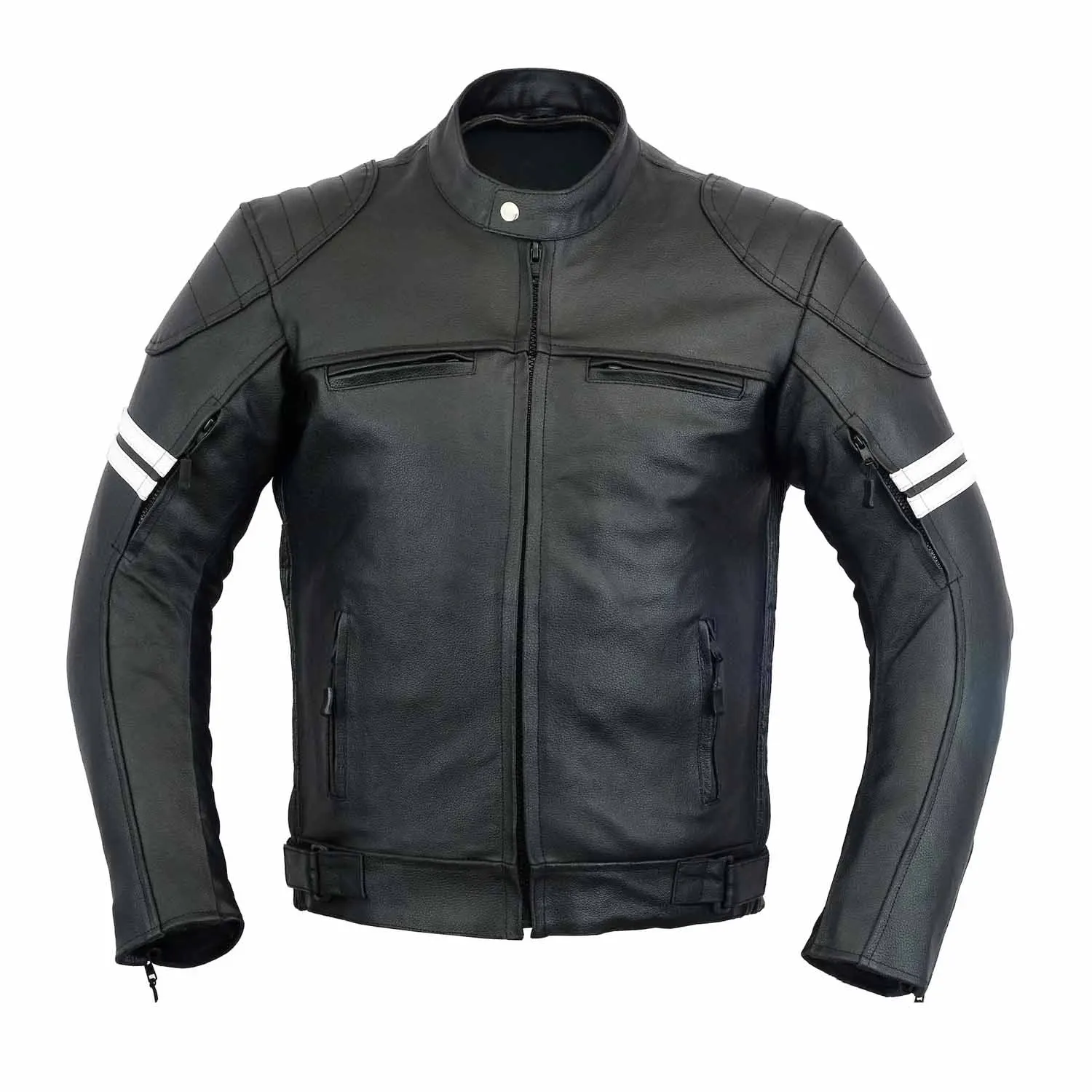 Top Quality 2024 Blank Leather Jacket Men Front Back Padded Sleeve   Ad0dfebc394194a6f9d4a053328a81e93G 