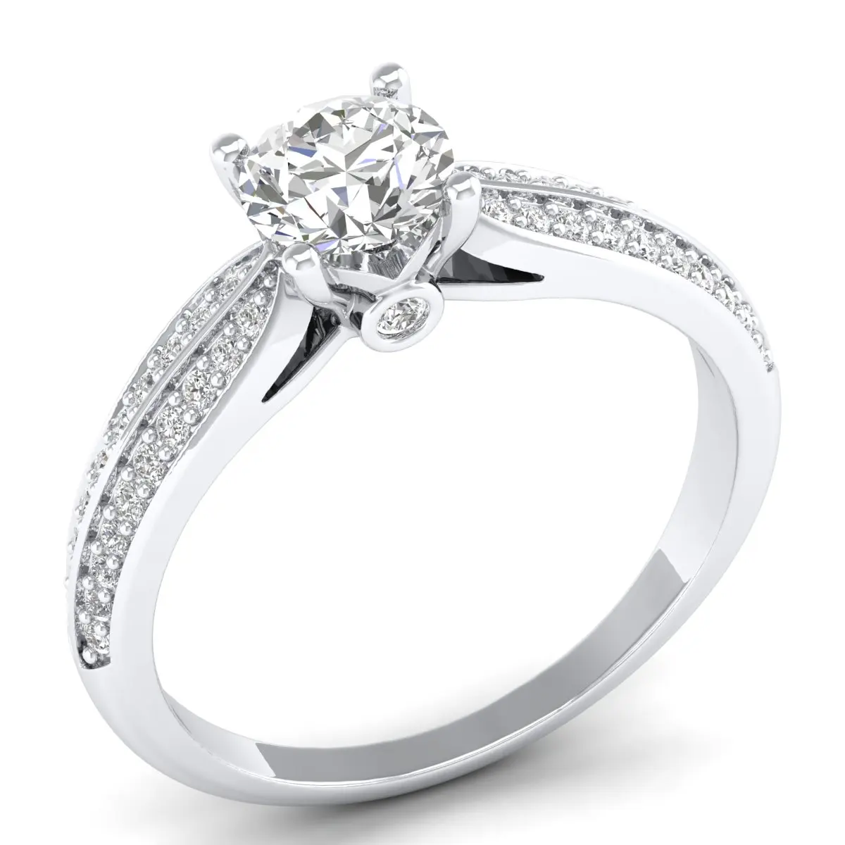 14k Rose Gold Certified Moissanite Ring Moissanite Fine Jewelry Gold Best Selling Classics