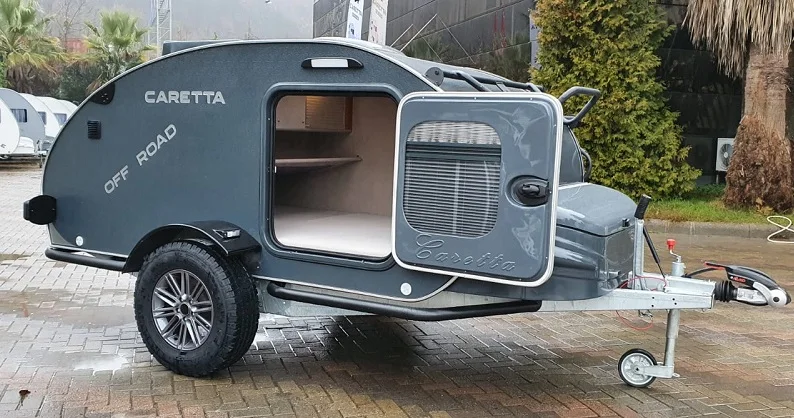 Strong Caretta Off Road Wholesale Camp Trailer Caravan Pickup Truck 