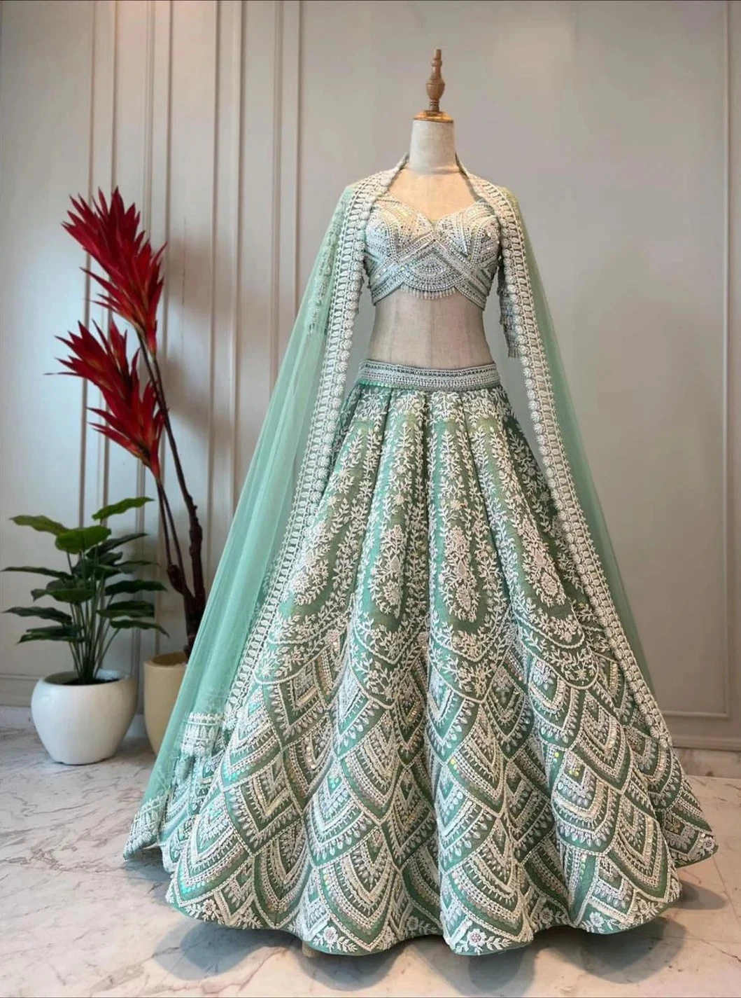 Gtglobalred Choli Lehenga Bordada,Diseñada Para Fiestas Festivas
