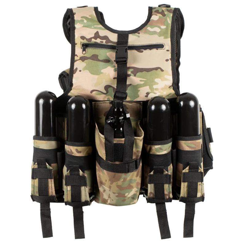 Lightweight Training Customization Harness Paintball Vest With Elastic