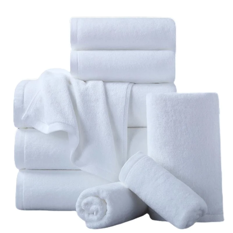 Wholesale Online Luxury Hotel Towels Quality Cotton White Bath Towel Hand Towel For Hotel Spa