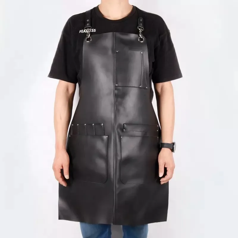 High Quality Leather Work Restaurants Workshop Apron With Leather ...