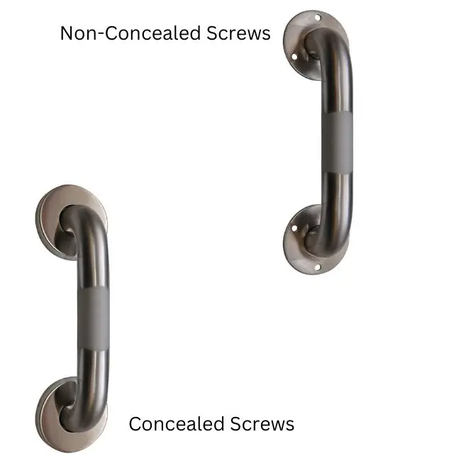 Stainless Steel Commercial Peened Grab Bars With Concealed Screw 11/4
