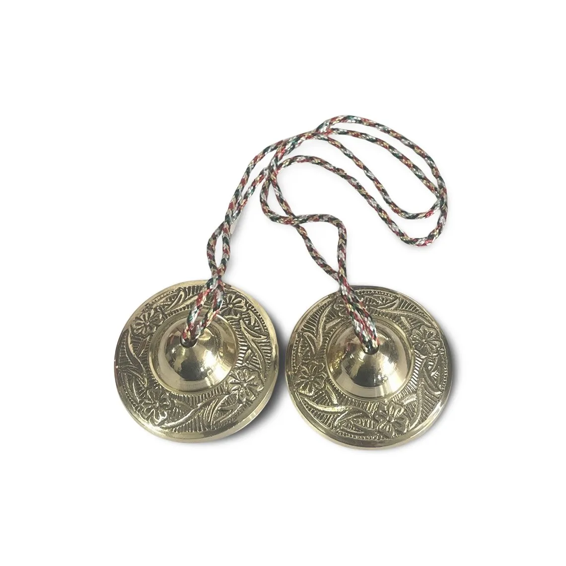 Brass Manjira Tingsha Tibetan Chime Sound Healing Rekie Bell Cymbals Large Ship Armchor Bell 8011