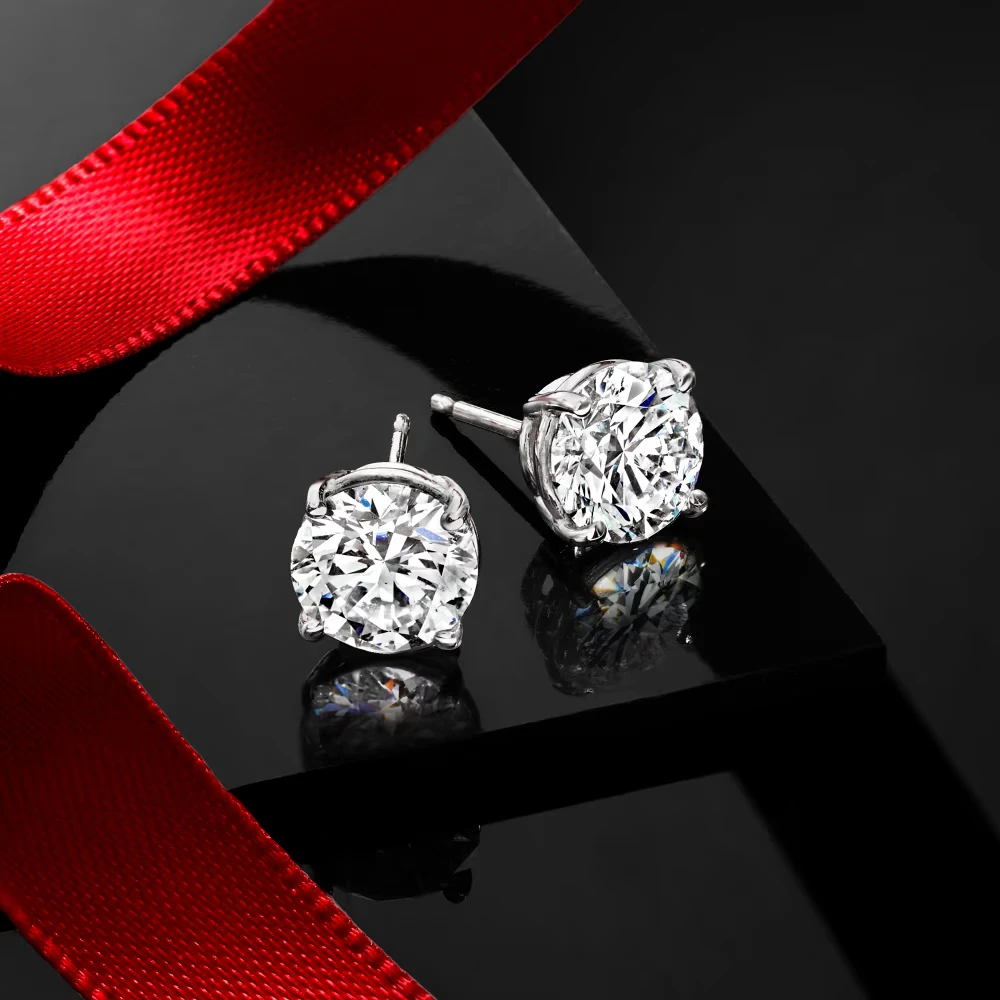 Diamond Set Cat Stud Earrings In Sterling Silver - Foto 4