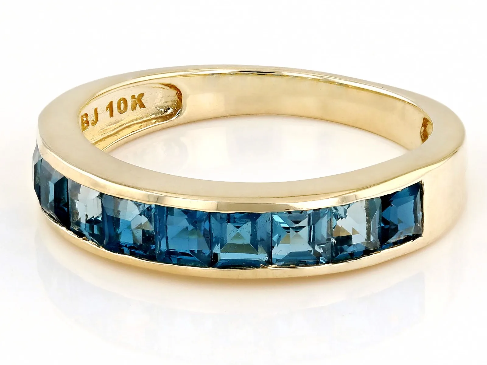 Sapphire Skies London Blue Topaz 10k Yellow Gold Ring Elegant Fine Jewelry A Captivating 8501