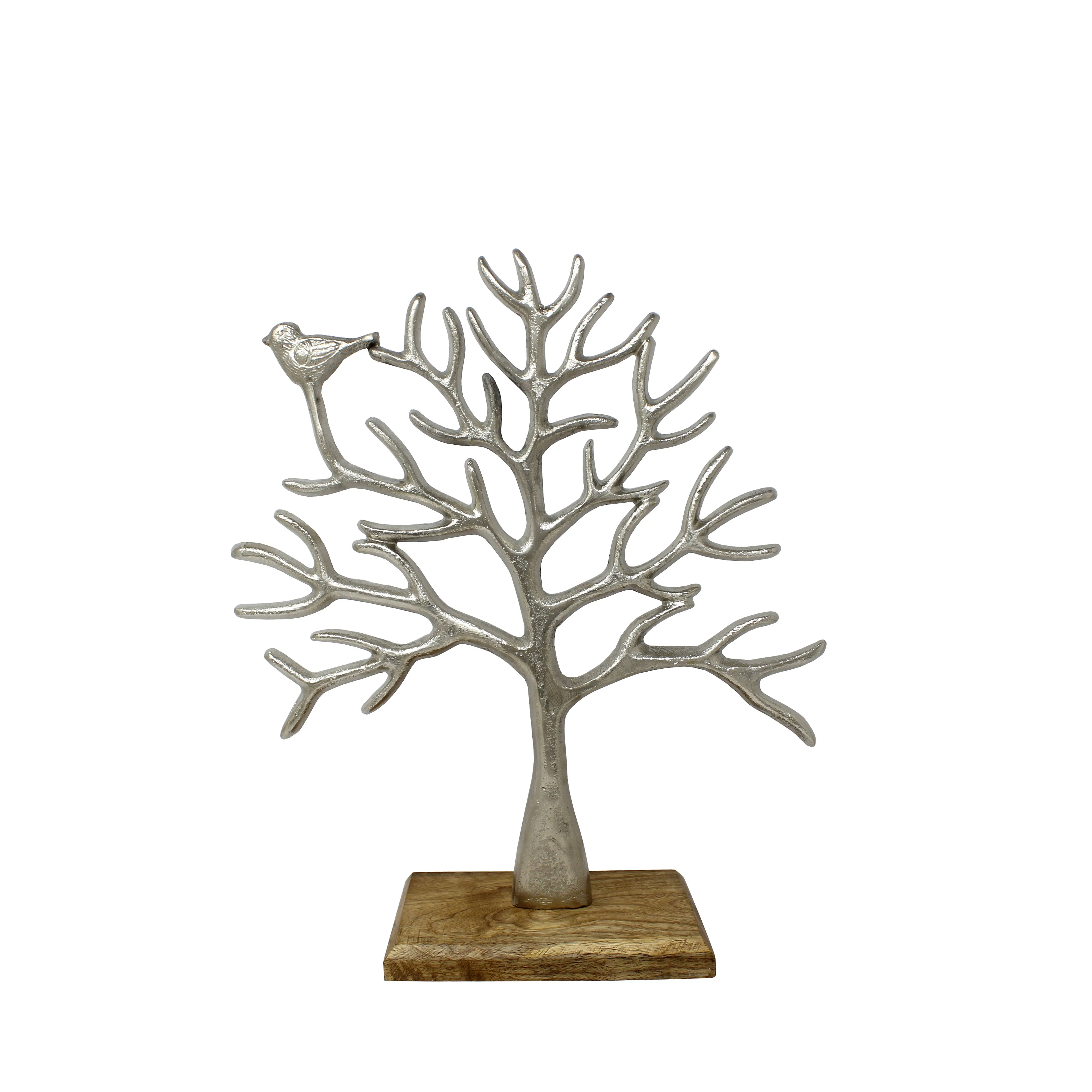 New Arrival Aluminum Tree Of Life Design Polished Wood Rectangle