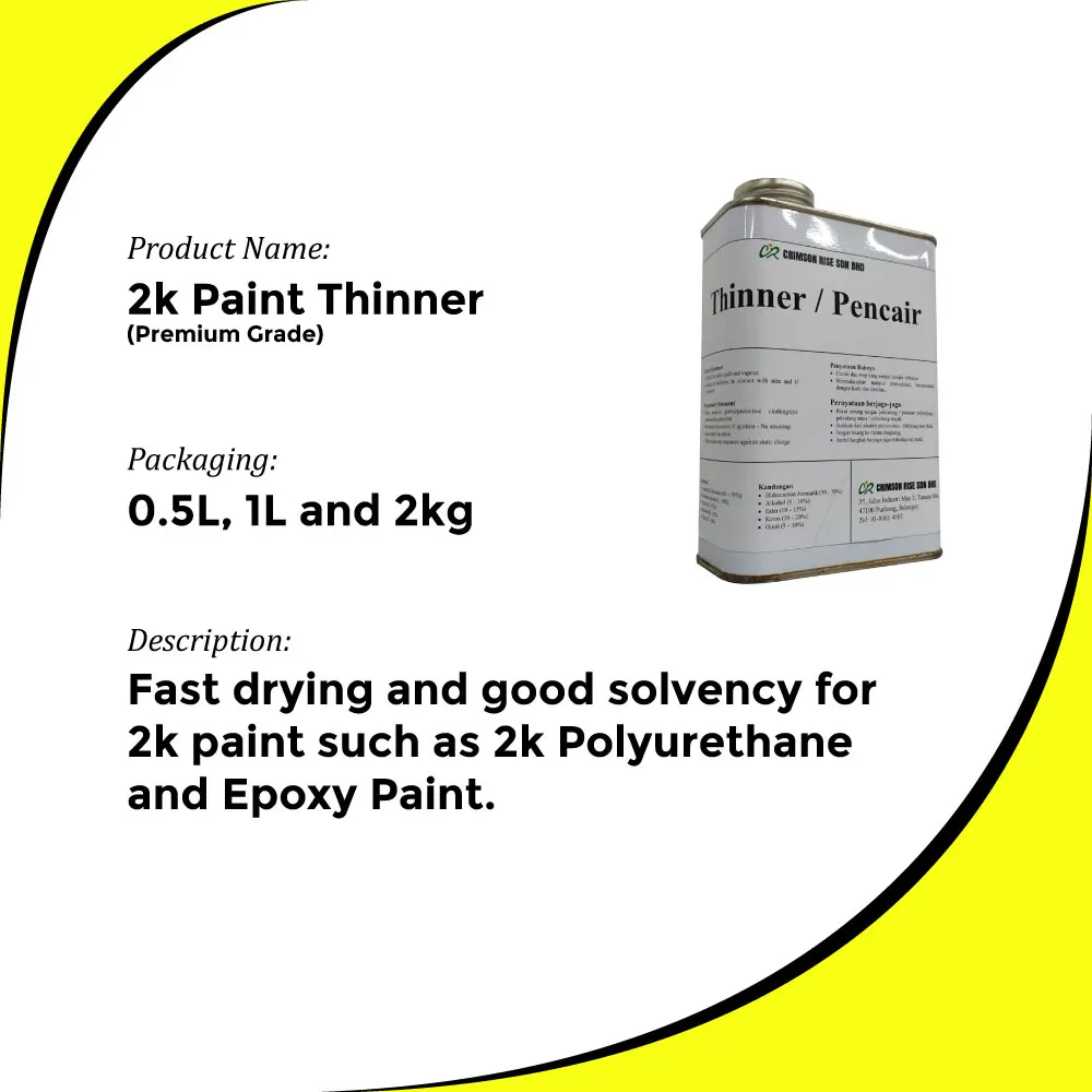 Cr 2k Paint Thinner 1l Main Raw Materials Aromatic Hydrocarbons
