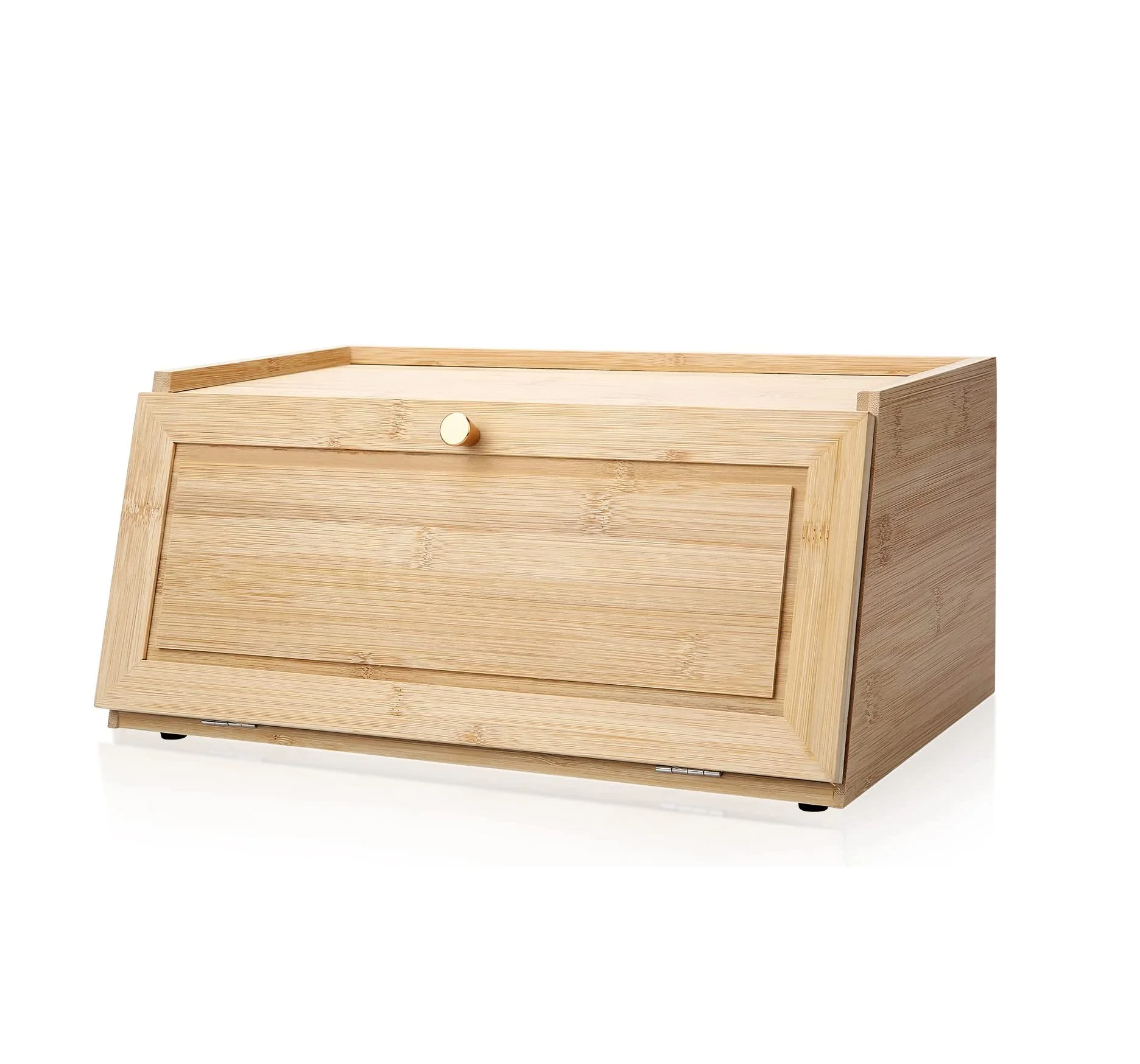 Bread Box For Kitchen Counterbamboo Wood Bread Boxlarge Capacity Bread Storage Bin Buy 2286