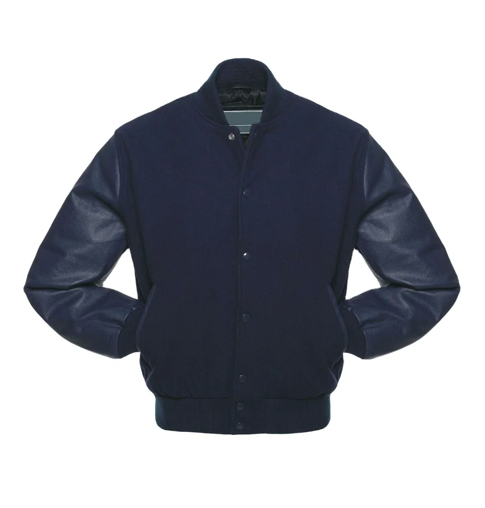 Varsity Jacket Custom Bomber Varisty Jacket Winter Leather Sleeves Wool ...