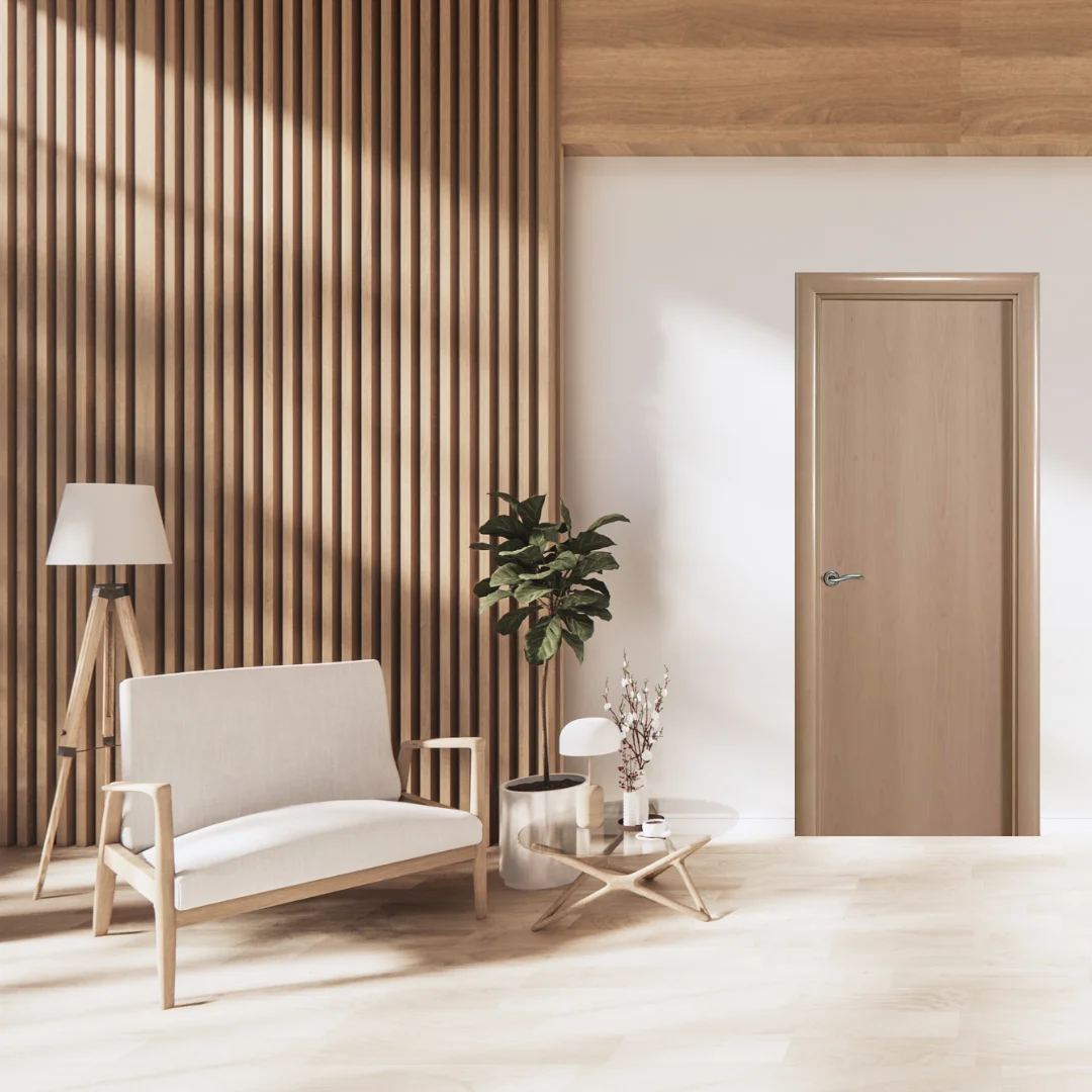 High Quality Spanish Timber Internal Door Vertical Steamed Beech Veneer ...