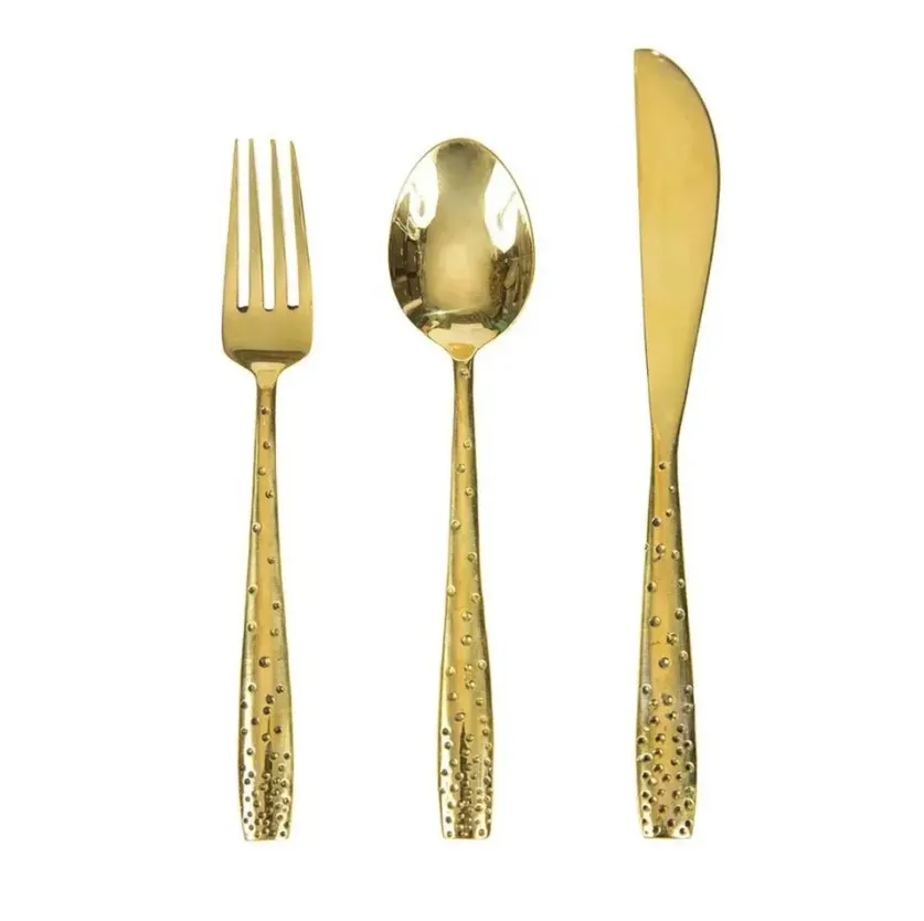 Stainless Steel Dinner Spoon And Fork Utensils Sets Restaurant
