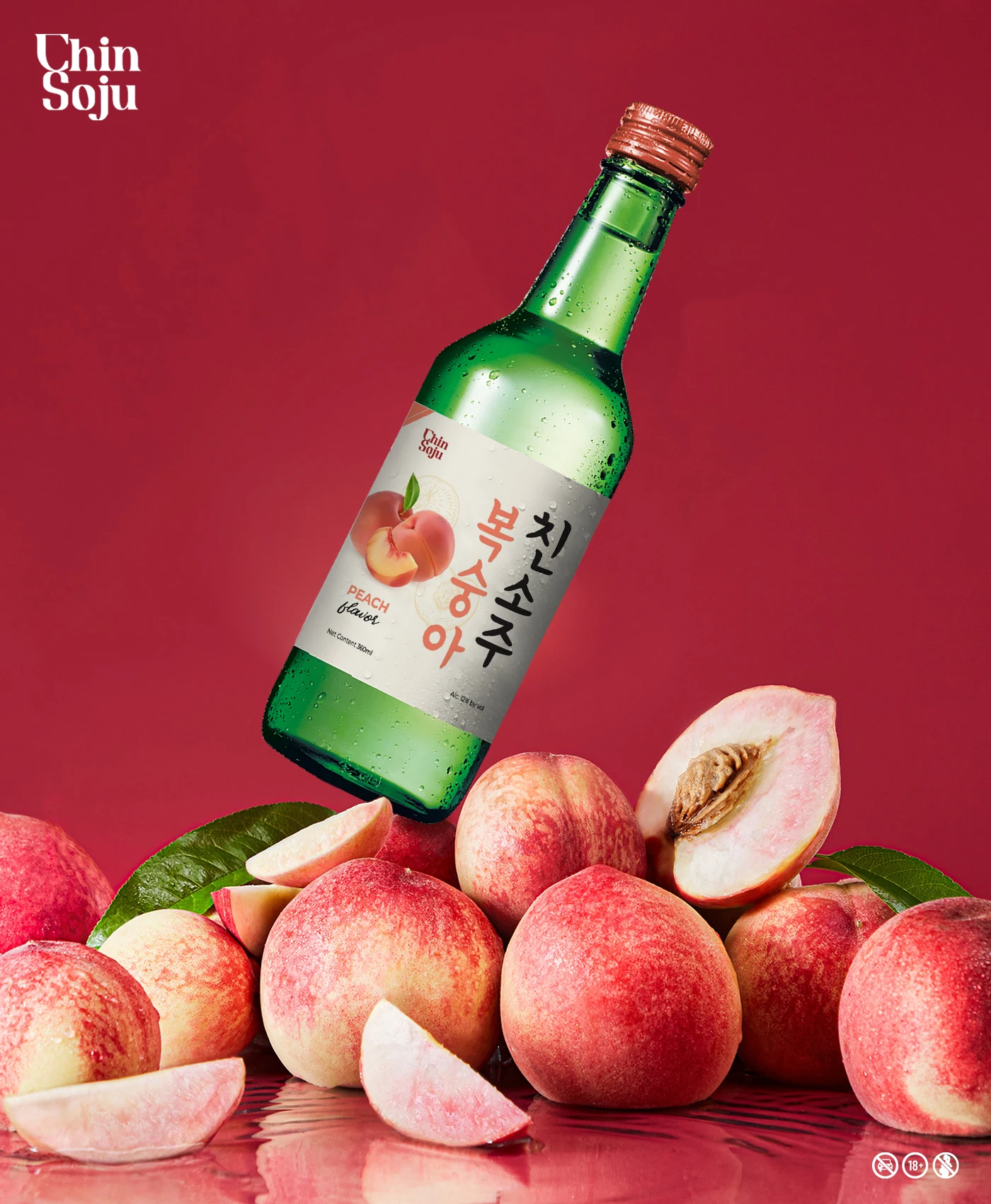 Chin Soju Fruit Flavours 360ml Korea Soju High Quality Low Price Import