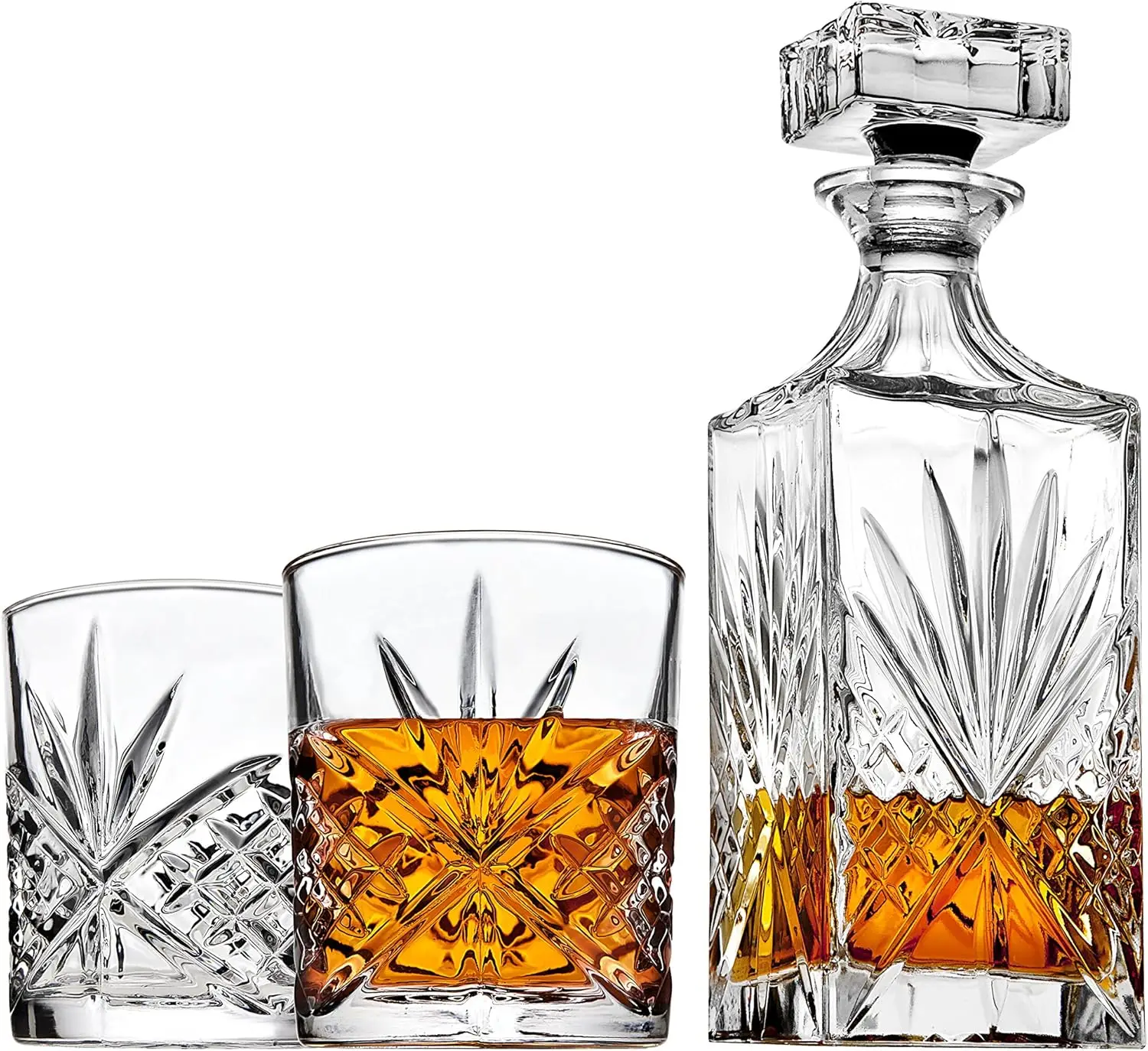 Irish Cut Decanter Set