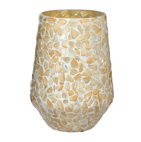 Colored Mosaic Glass Hurricane Holder Multiple Color Candle Holder Decorative Hurricane