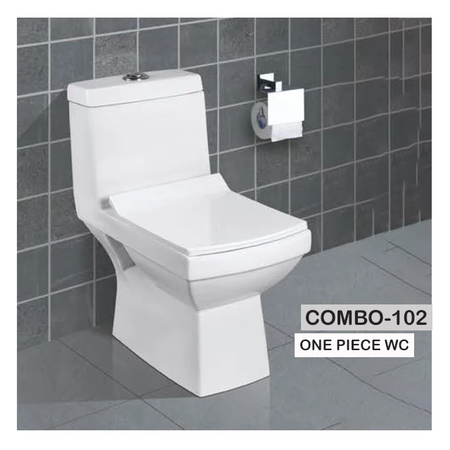 Luxury Bathroom Toilet Seat One Piece Spice-107 White 1 Piece Toilet ...