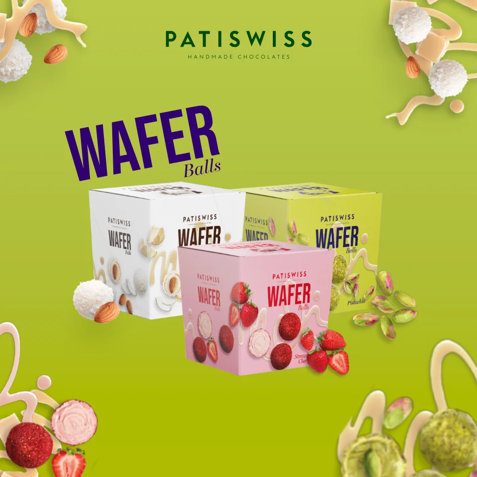 Patiswiss Raspberry Patiswiss - Pistachio Covered Wafer With Pistachio Spread 100g ...