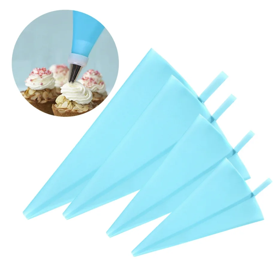 Reusable Silicone Pastry Bag Piping Cake Decorating Tools Diy Cupcake