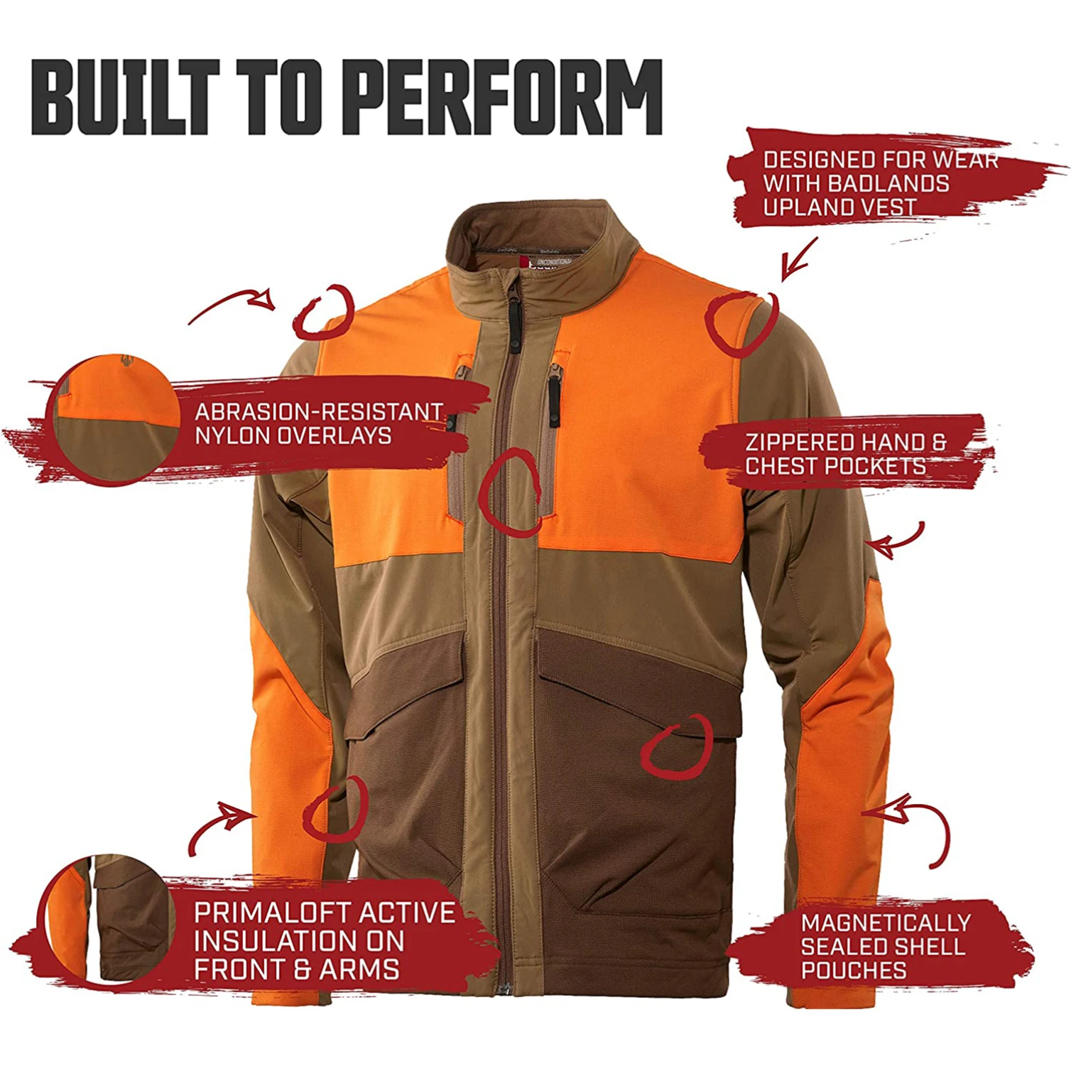 Huron Upland Jacket Water Proof Bird Hunting Jacket Custom Made Unique