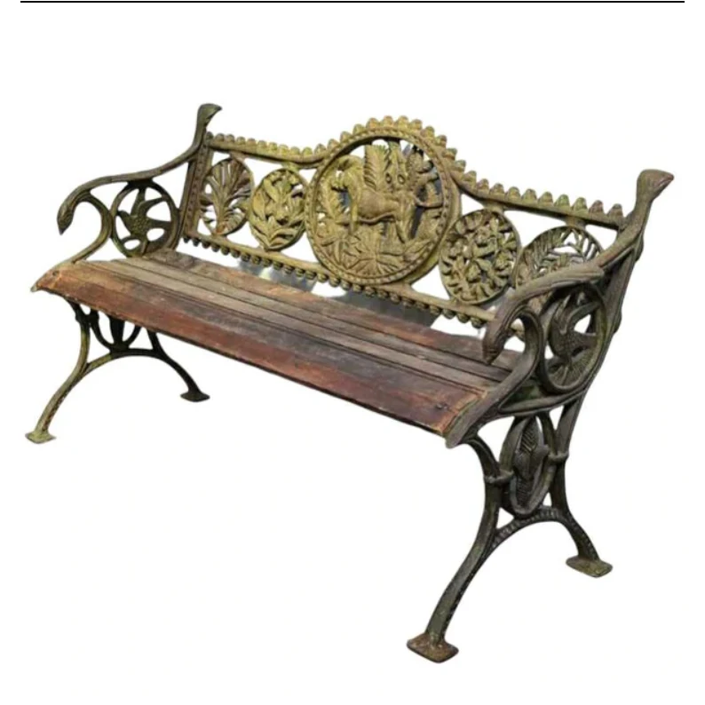 solid cast iron bench