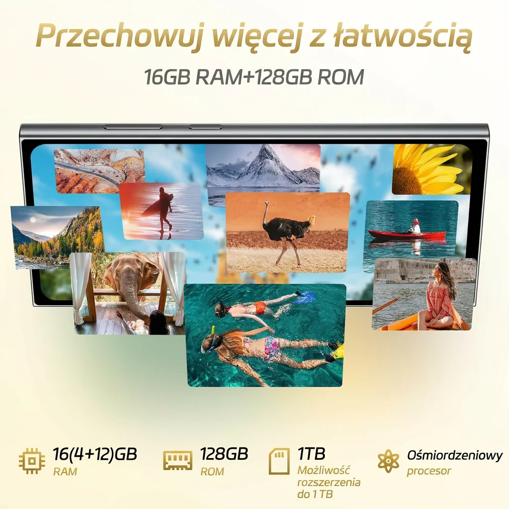 16GB RAM i 128GB ROM