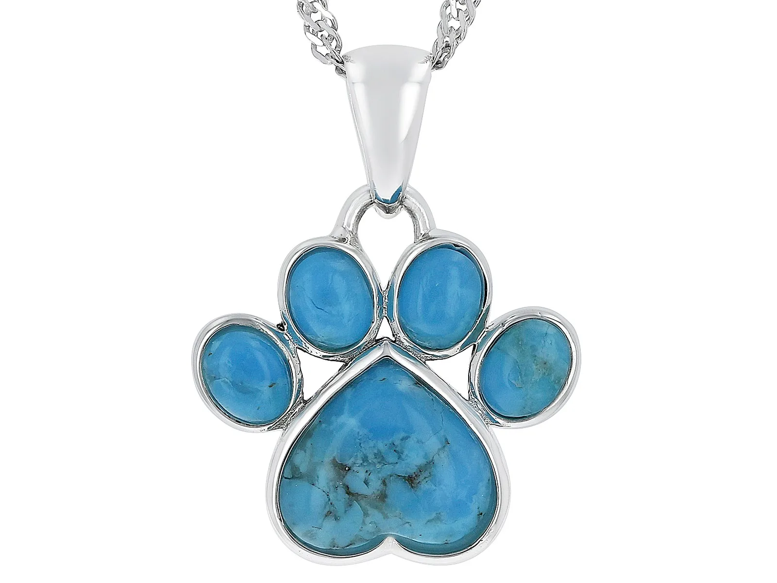 turquoise-rhodium-over-sterling-silver-paw-print-pendant-with-chain