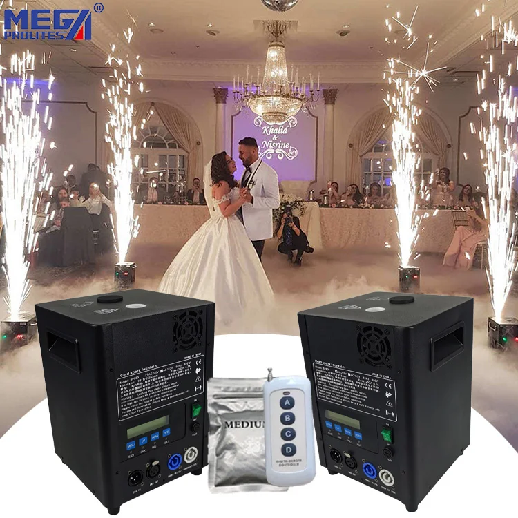 600W Cold Spark Fireworks Machine - DMX Control for Weddings