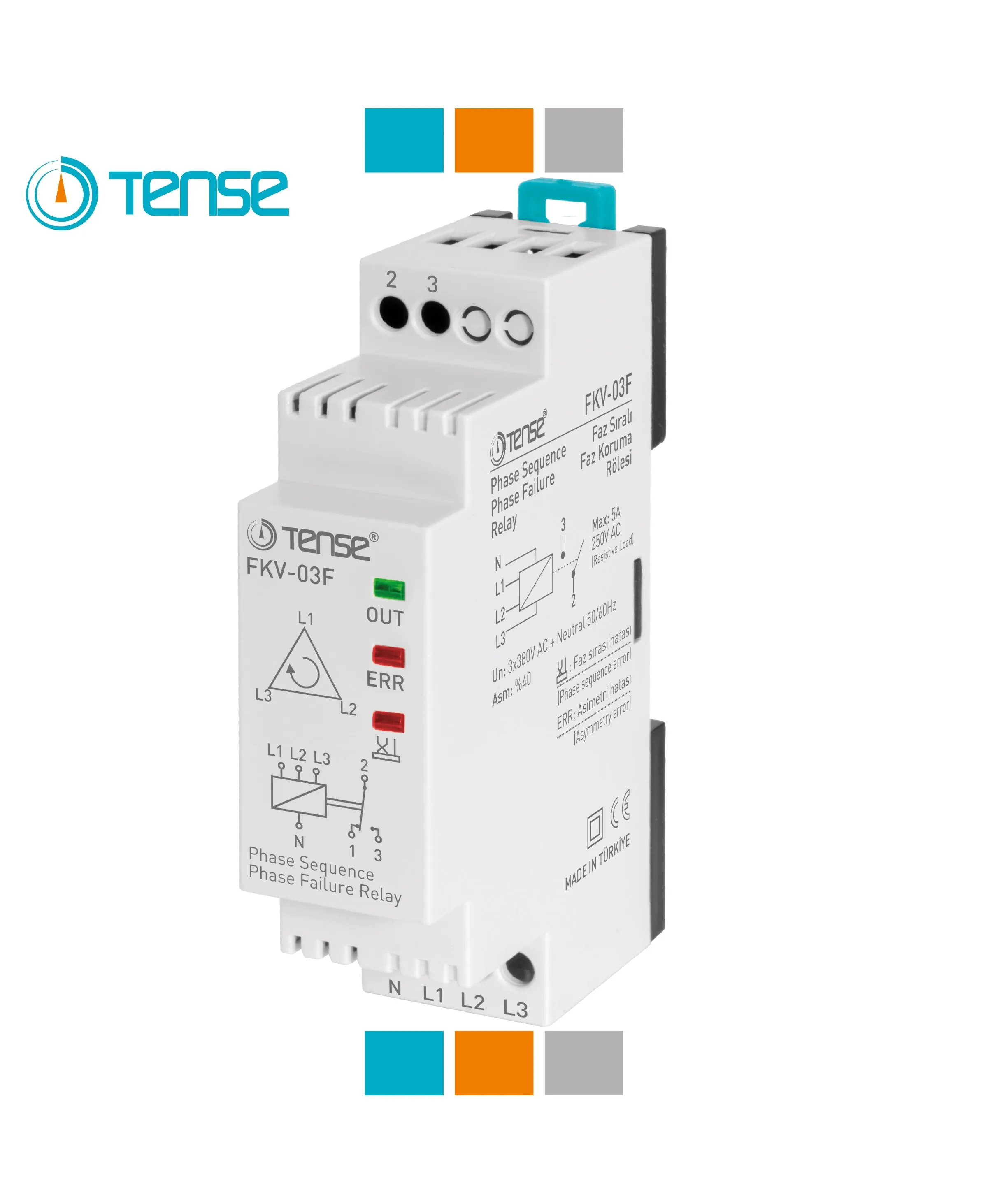 Phase Sequence Phase Failure Relay Fkv03f Buy Motor Protection Relay