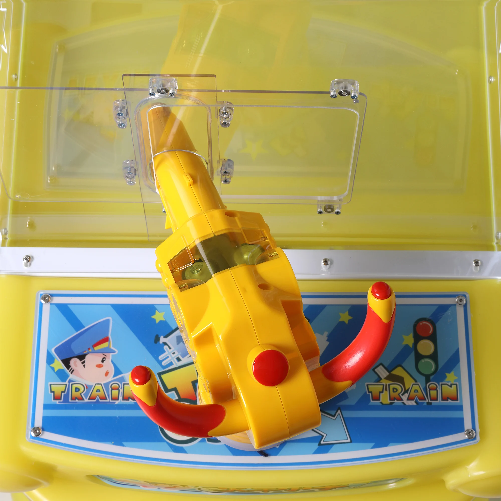 product factory price gift arcade machine train boy shooter coin operated shooting arcade game machine for children kids games-3