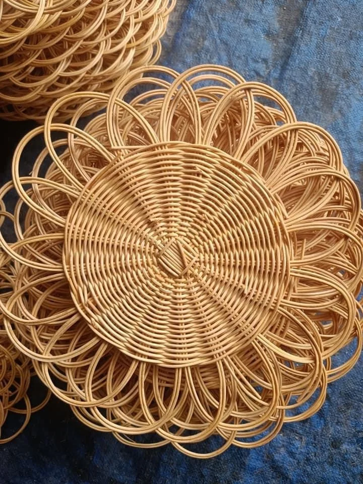 Vietnam Factory Rattan Charger Plates With Natural Color,Decorative ...