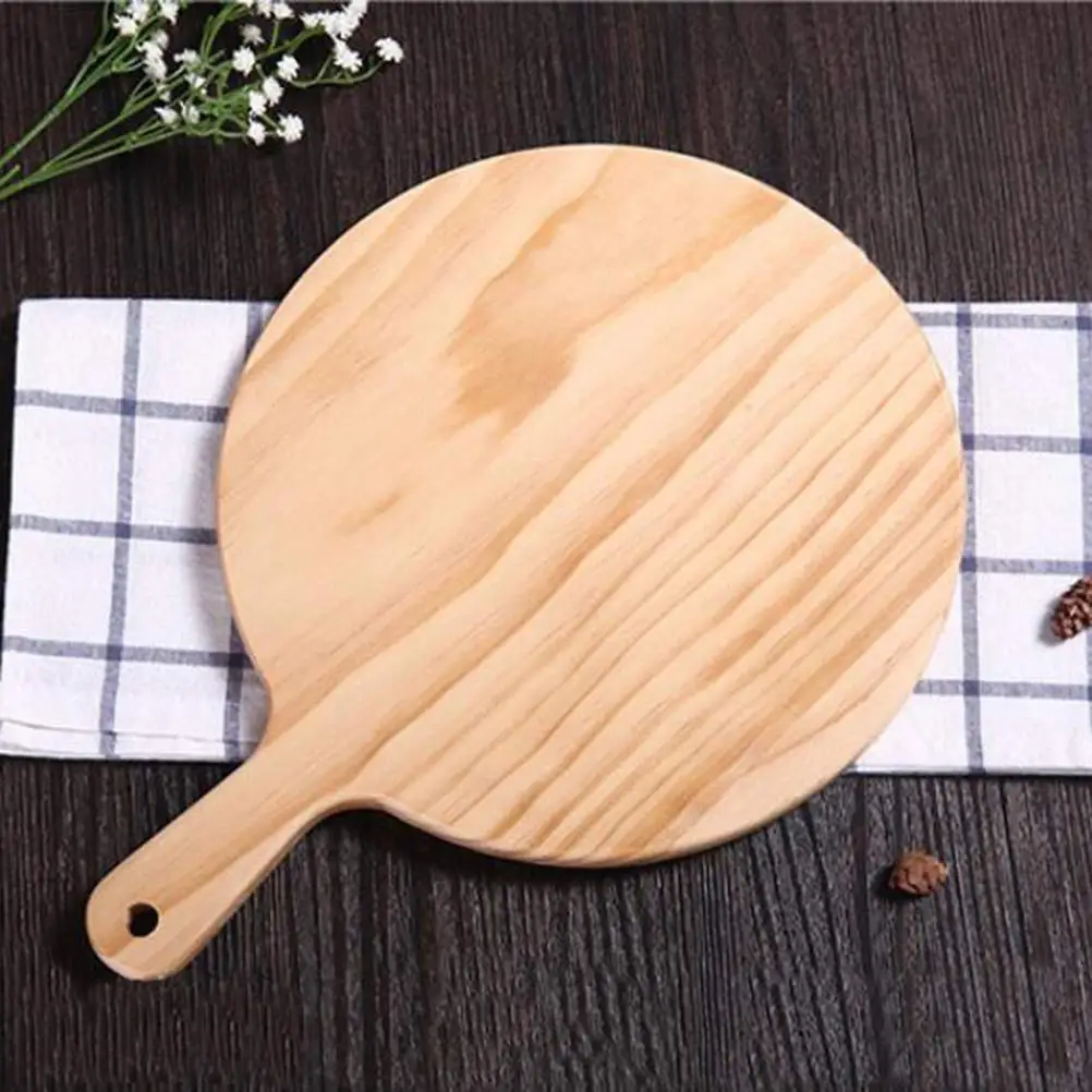 12 Inch Wooden Pizza Plate White Melamine Dinner Plate For Restaurants
