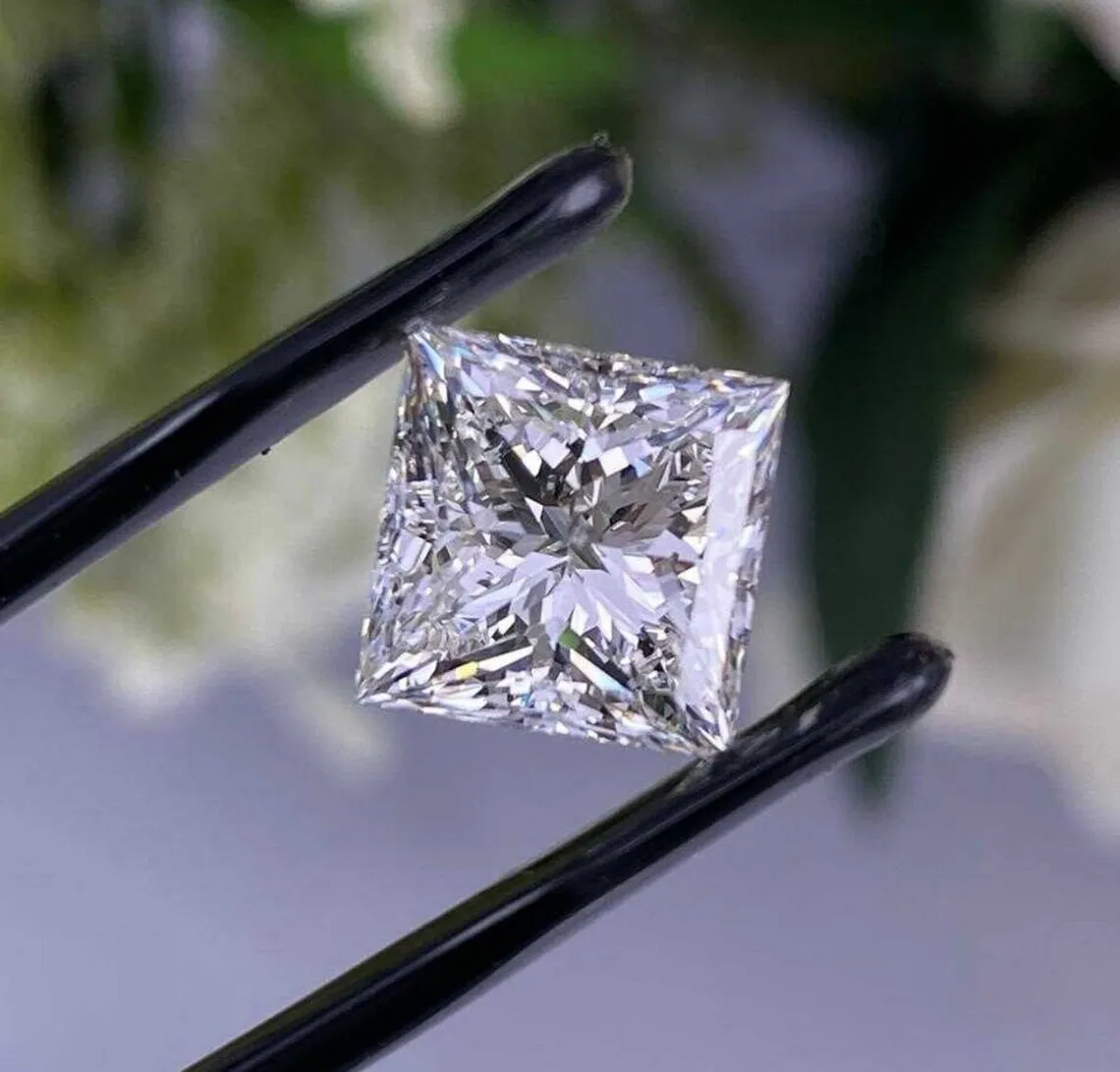 4.75mm White Princess Lab Grown Diamond Loose For Ring Lab Grown