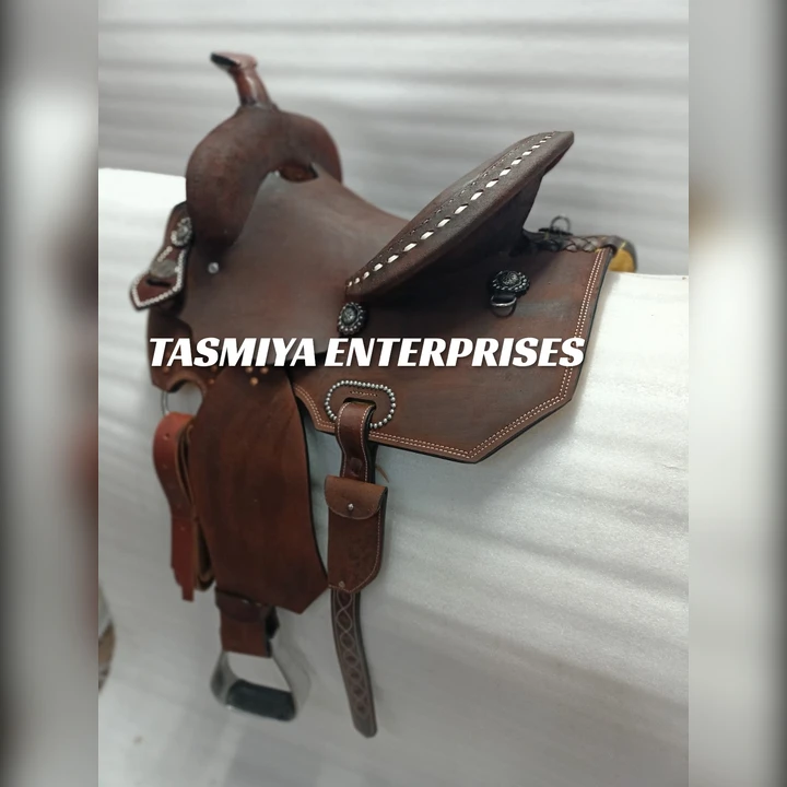 Western Saddle High Quality Barrel Roughout Saddle With Matching Set